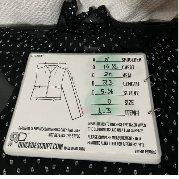 Rebecca Taylor Cold Shoulder Print silver Clipped Jacquard Top Black Sz 0 - Picture 11 of 11